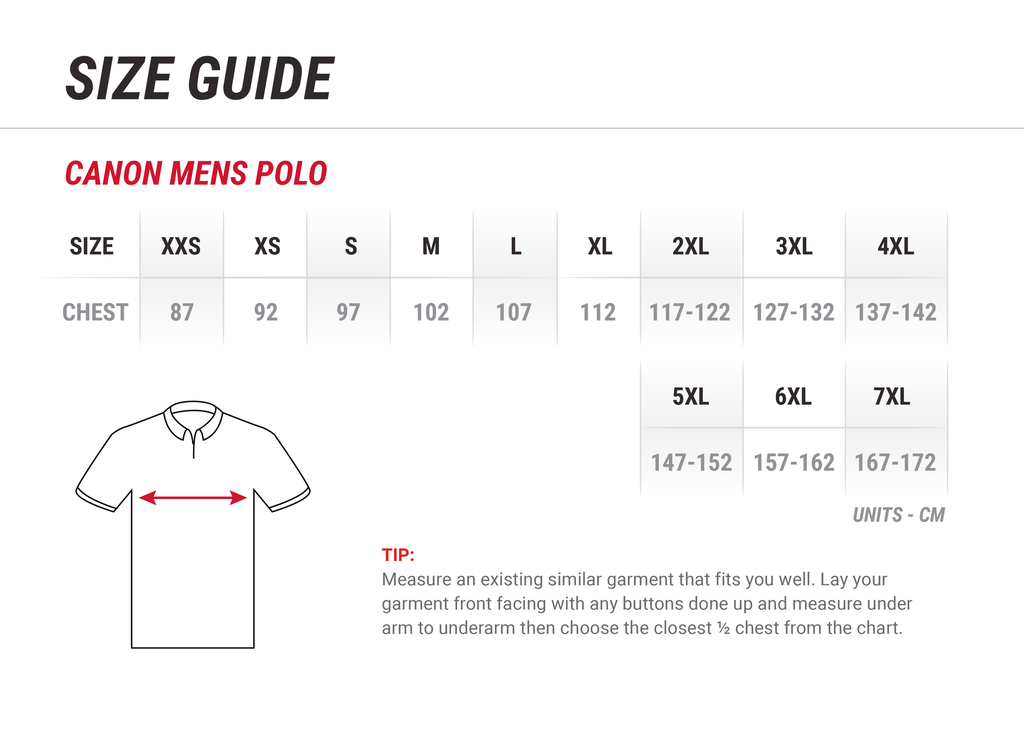 CA Men's Sonar Polo - Black/Red - P901MS